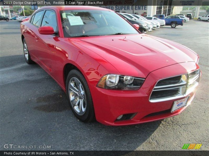 Redline 3 Coat Pearl / Black/Red 2013 Dodge Charger SXT Plus