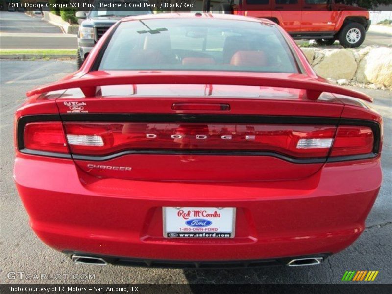 Redline 3 Coat Pearl / Black/Red 2013 Dodge Charger SXT Plus