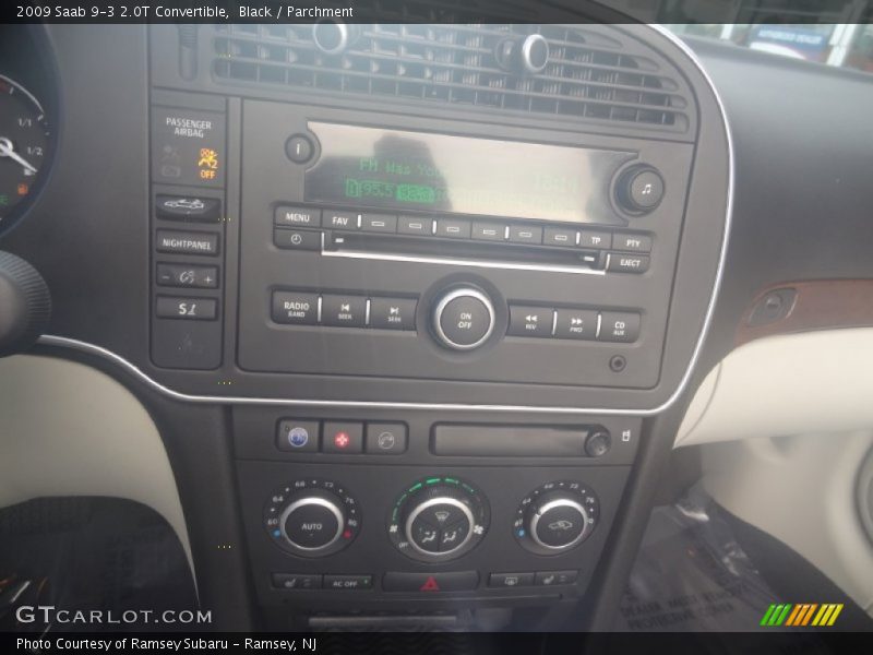 Black / Parchment 2009 Saab 9-3 2.0T Convertible