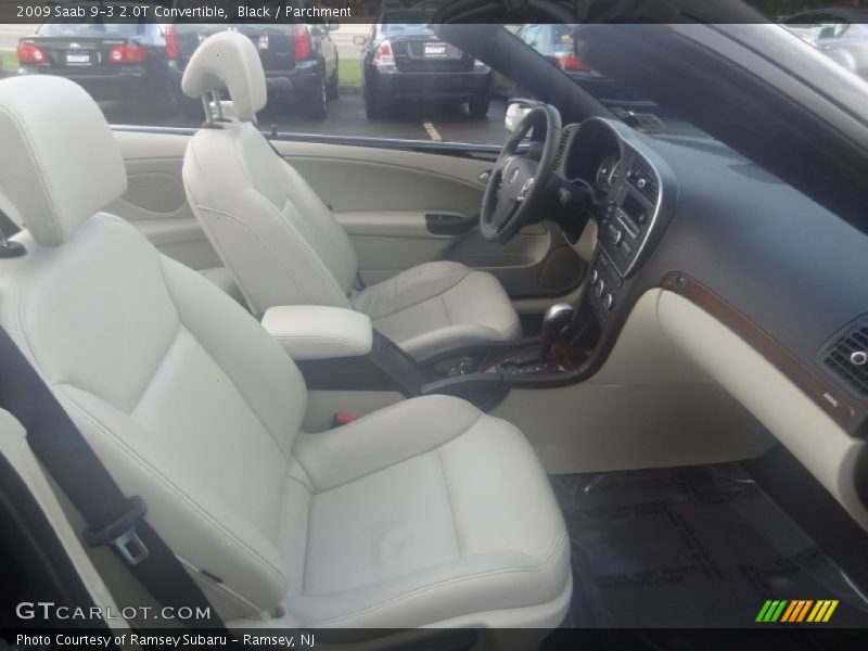 Black / Parchment 2009 Saab 9-3 2.0T Convertible