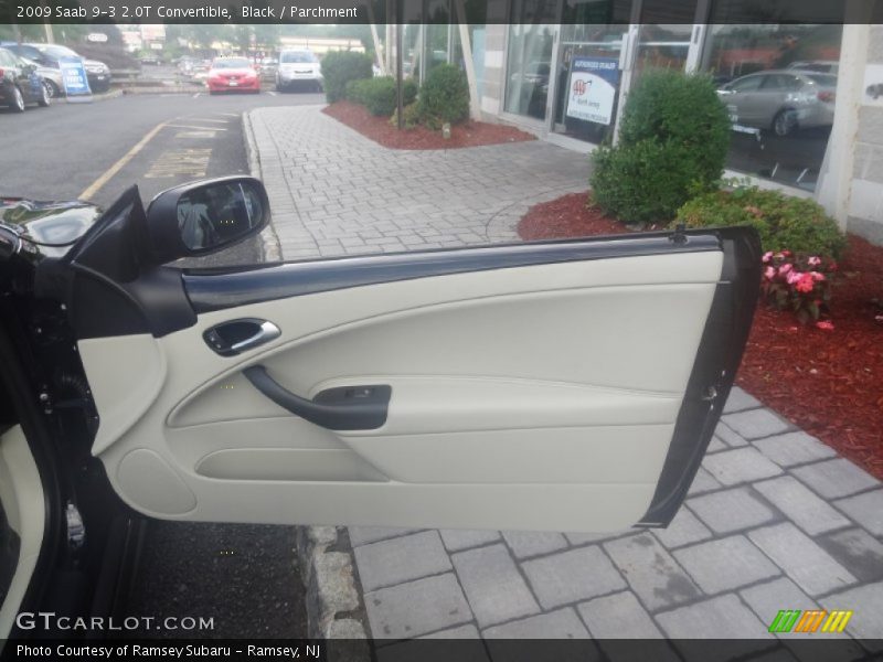 Black / Parchment 2009 Saab 9-3 2.0T Convertible