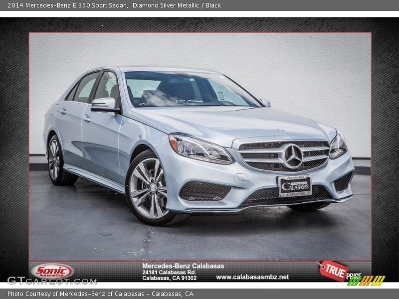 Diamond Silver Metallic / Black 2014 Mercedes-Benz E 350 Sport Sedan