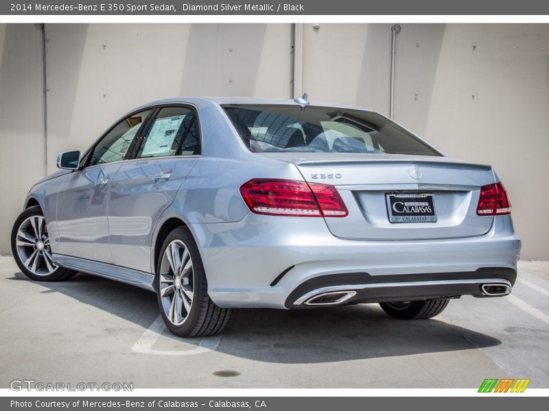 Diamond Silver Metallic / Black 2014 Mercedes-Benz E 350 Sport Sedan