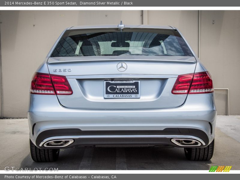 Diamond Silver Metallic / Black 2014 Mercedes-Benz E 350 Sport Sedan