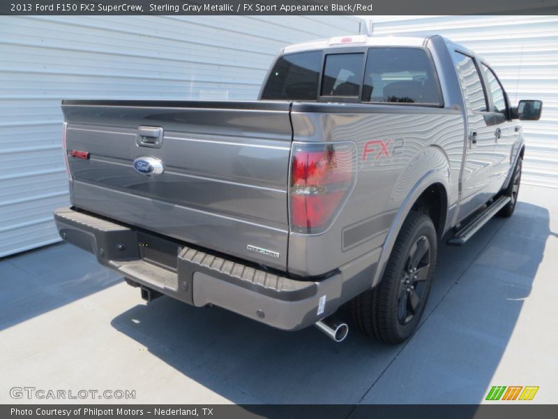 Sterling Gray Metallic / FX Sport Appearance Black/Red 2013 Ford F150 FX2 SuperCrew
