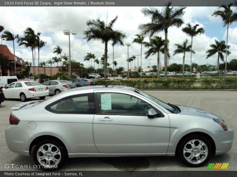 Ingot Silver Metallic / Medium Stone 2010 Ford Focus SE Coupe