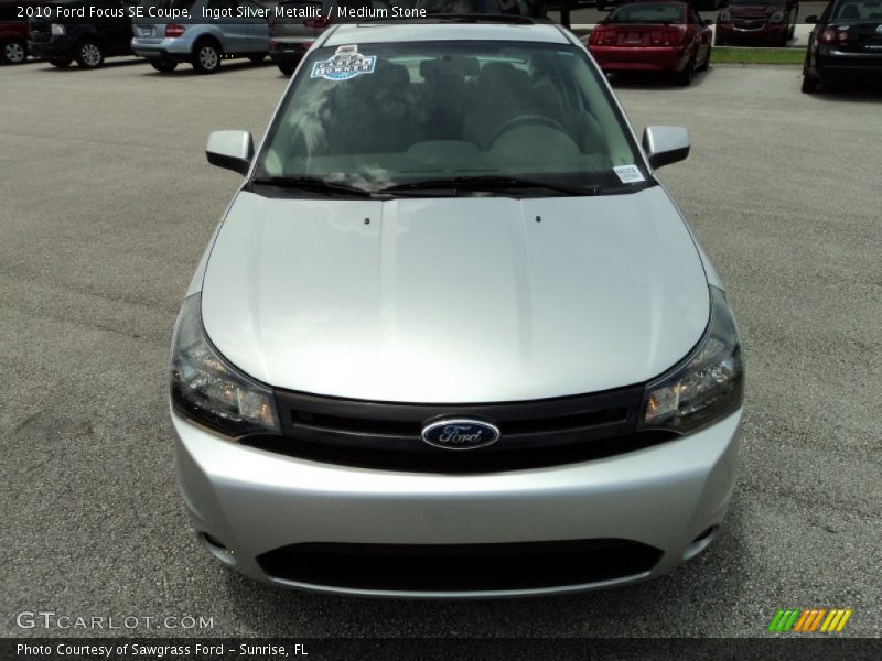 Ingot Silver Metallic / Medium Stone 2010 Ford Focus SE Coupe