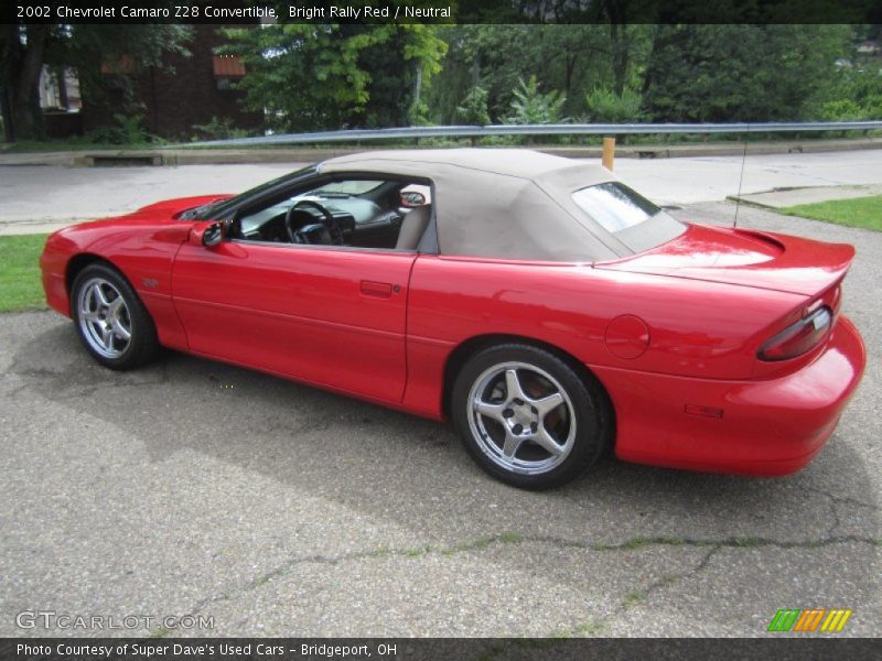 Bright Rally Red / Neutral 2002 Chevrolet Camaro Z28 Convertible
