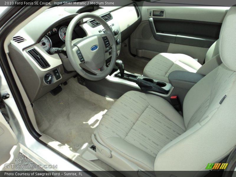 Ingot Silver Metallic / Medium Stone 2010 Ford Focus SE Coupe