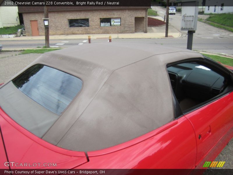 Bright Rally Red / Neutral 2002 Chevrolet Camaro Z28 Convertible