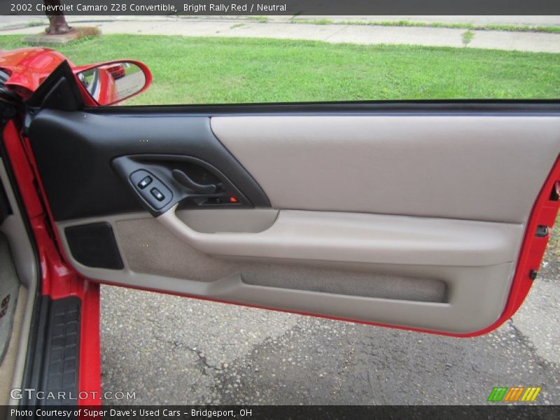 Door Panel of 2002 Camaro Z28 Convertible