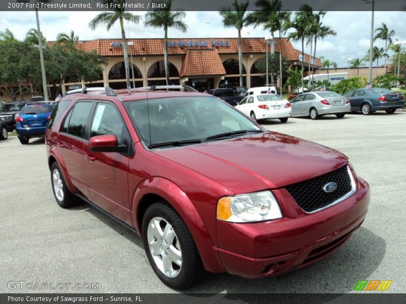 Red Fire Metallic / Black 2007 Ford Freestyle Limited
