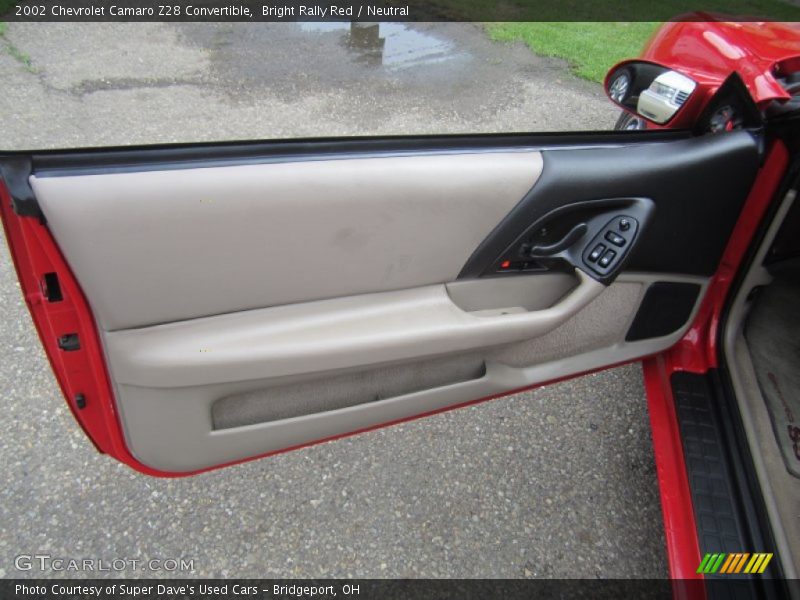 Door Panel of 2002 Camaro Z28 Convertible
