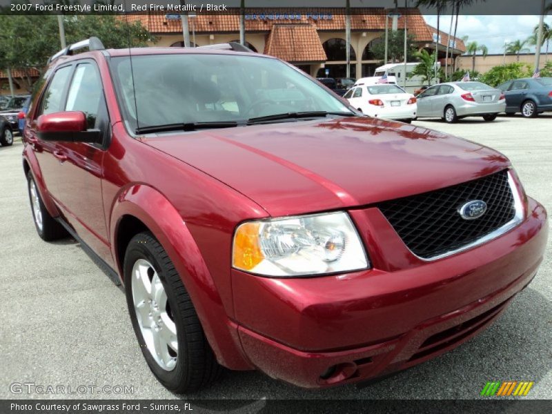Red Fire Metallic / Black 2007 Ford Freestyle Limited