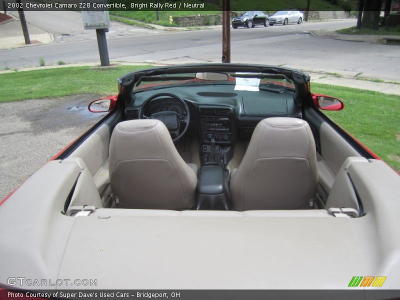Bright Rally Red / Neutral 2002 Chevrolet Camaro Z28 Convertible