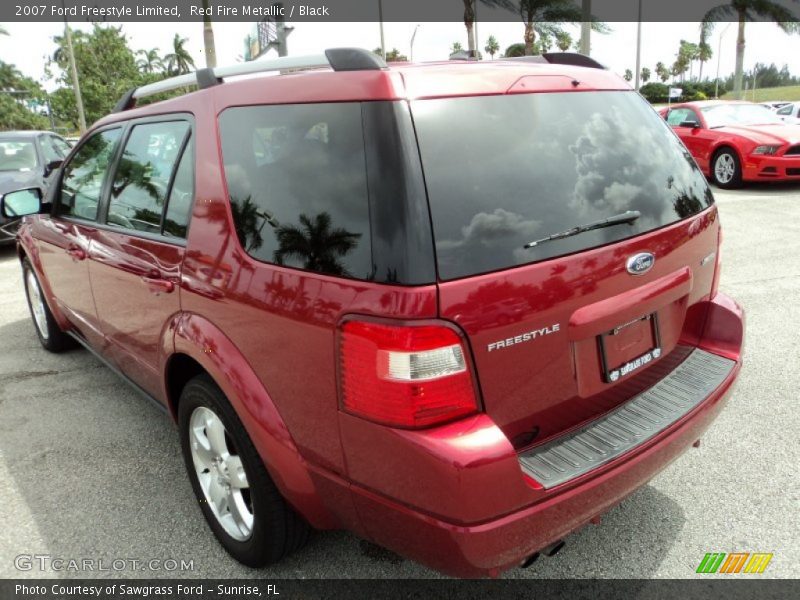 Red Fire Metallic / Black 2007 Ford Freestyle Limited