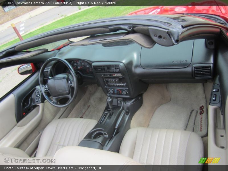 Dashboard of 2002 Camaro Z28 Convertible