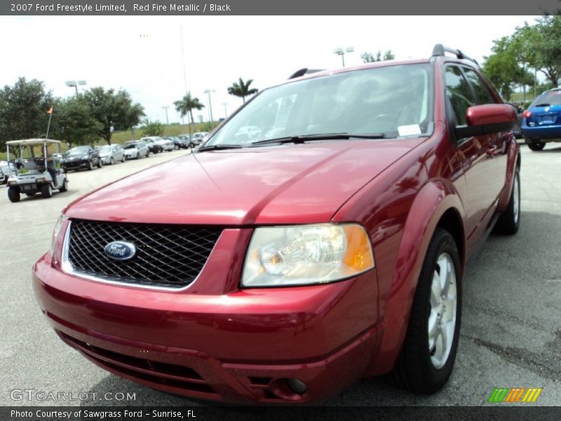 Red Fire Metallic / Black 2007 Ford Freestyle Limited
