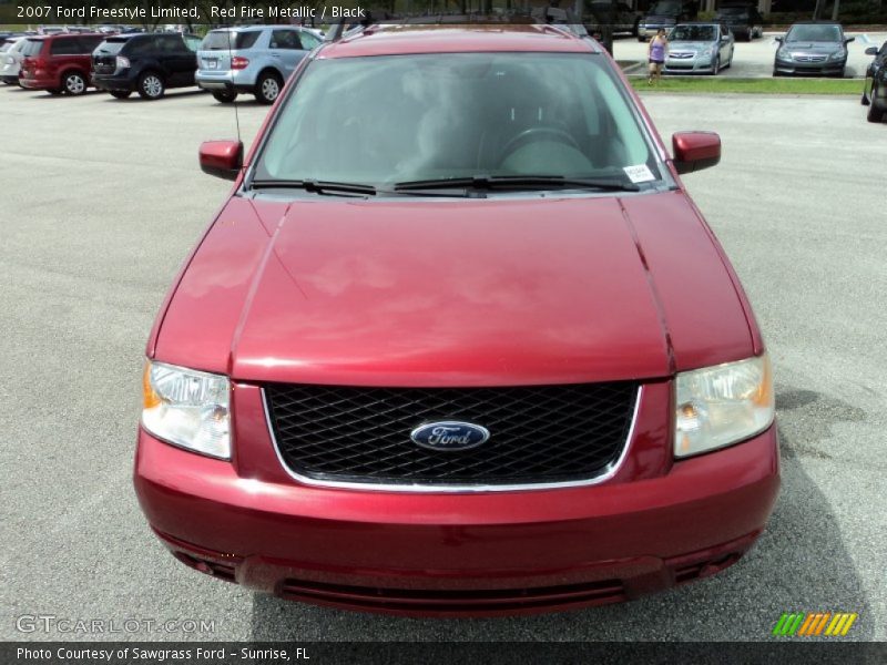 Red Fire Metallic / Black 2007 Ford Freestyle Limited
