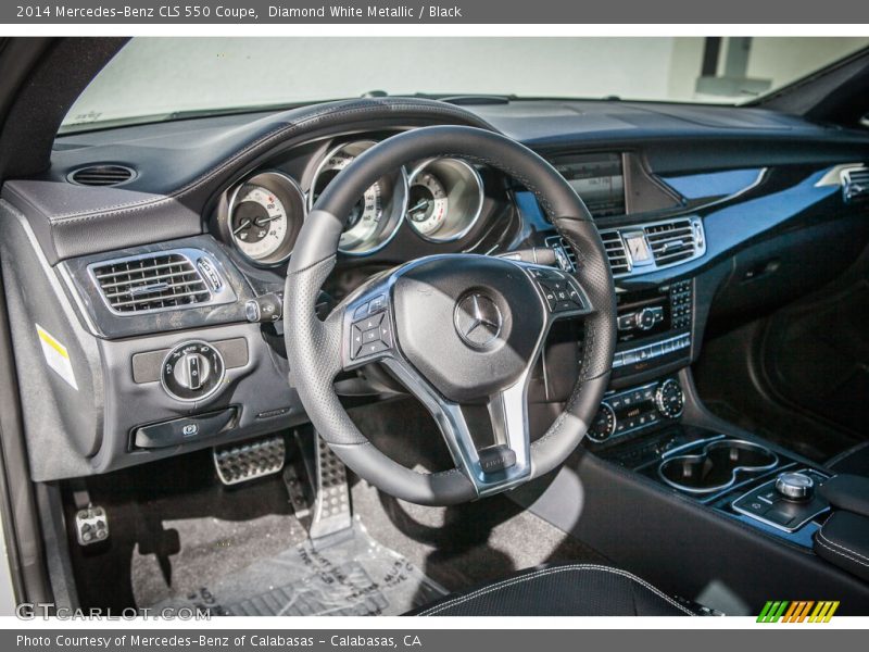 Diamond White Metallic / Black 2014 Mercedes-Benz CLS 550 Coupe