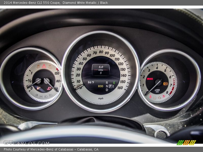 Diamond White Metallic / Black 2014 Mercedes-Benz CLS 550 Coupe