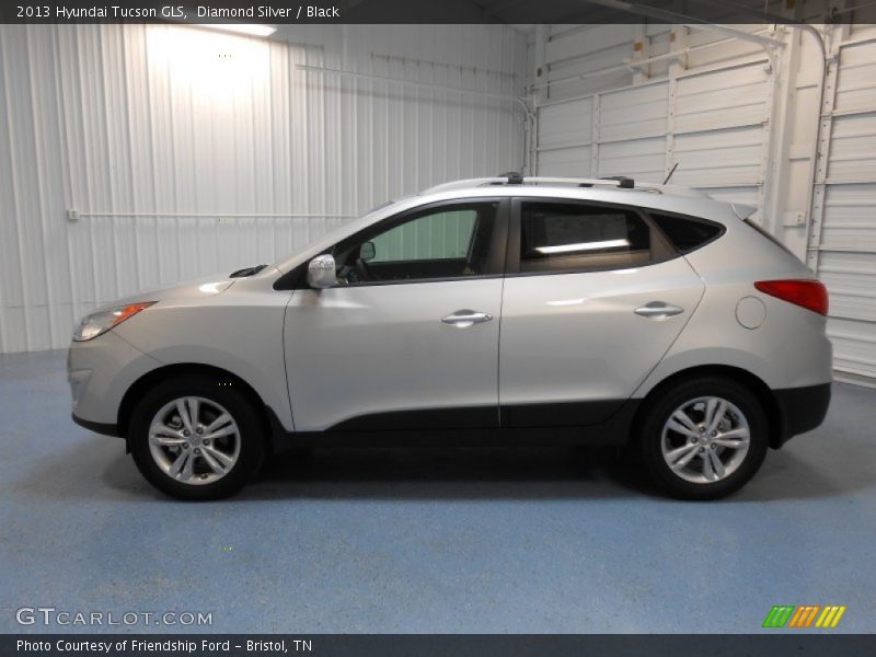 Diamond Silver / Black 2013 Hyundai Tucson GLS
