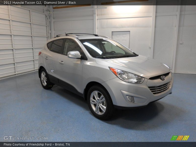 Diamond Silver / Black 2013 Hyundai Tucson GLS