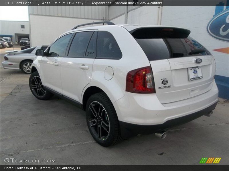 White Platinum Tri-Coat / SEL Appearance Charcoal Black/Gray Alcantara 2013 Ford Edge SEL