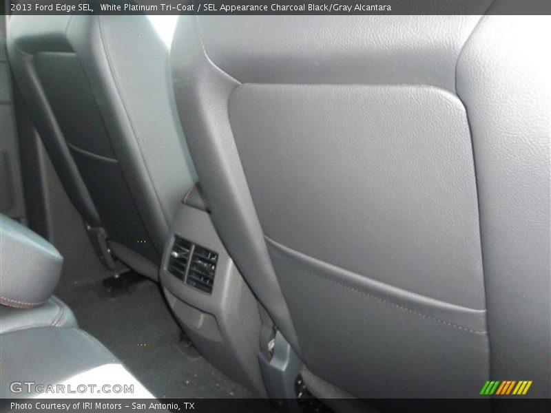 White Platinum Tri-Coat / SEL Appearance Charcoal Black/Gray Alcantara 2013 Ford Edge SEL