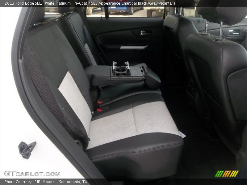 White Platinum Tri-Coat / SEL Appearance Charcoal Black/Gray Alcantara 2013 Ford Edge SEL