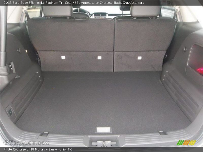 White Platinum Tri-Coat / SEL Appearance Charcoal Black/Gray Alcantara 2013 Ford Edge SEL