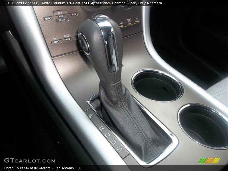 White Platinum Tri-Coat / SEL Appearance Charcoal Black/Gray Alcantara 2013 Ford Edge SEL
