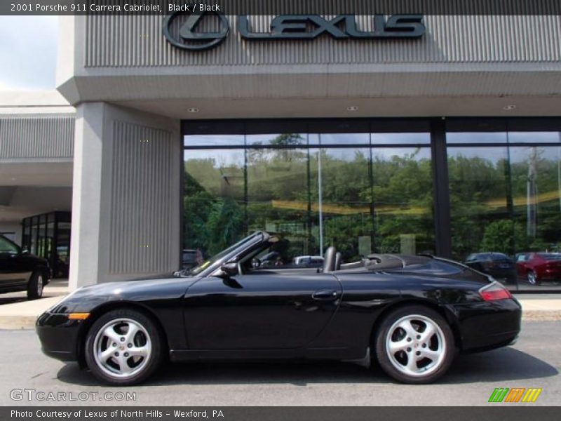 Black / Black 2001 Porsche 911 Carrera Cabriolet