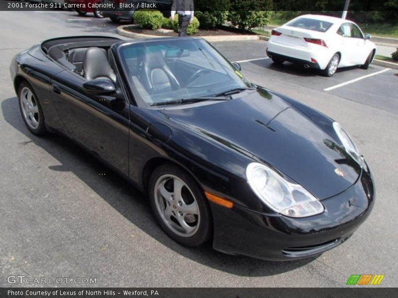 Black / Black 2001 Porsche 911 Carrera Cabriolet