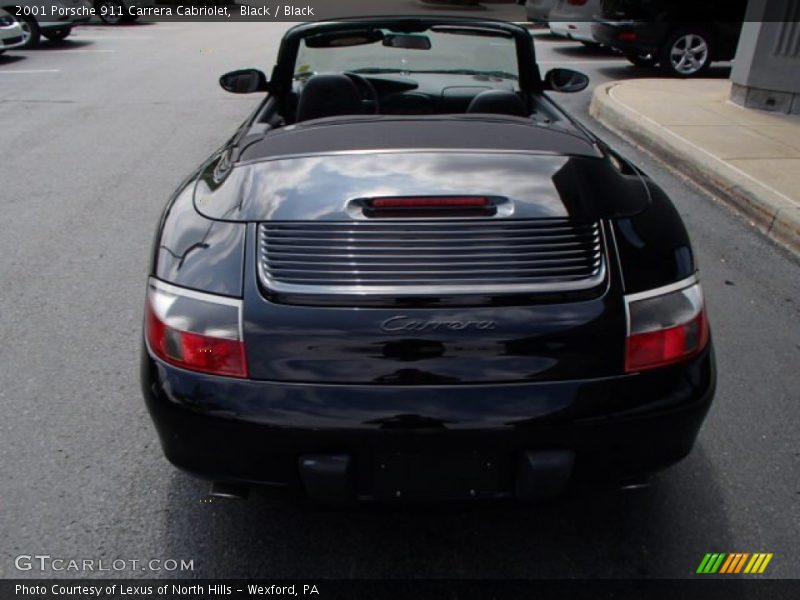 Black / Black 2001 Porsche 911 Carrera Cabriolet