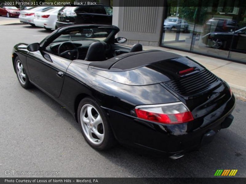 Black / Black 2001 Porsche 911 Carrera Cabriolet