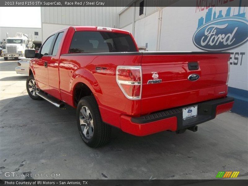 Race Red / Steel Gray 2013 Ford F150 STX SuperCab