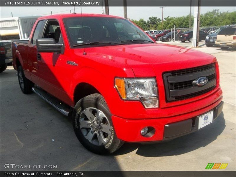 Race Red / Steel Gray 2013 Ford F150 STX SuperCab