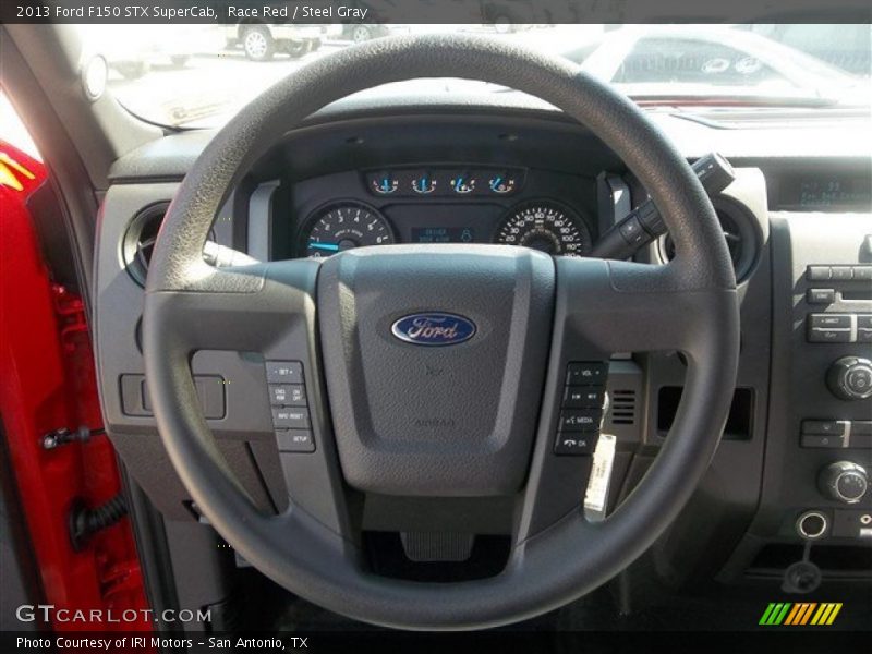 Race Red / Steel Gray 2013 Ford F150 STX SuperCab