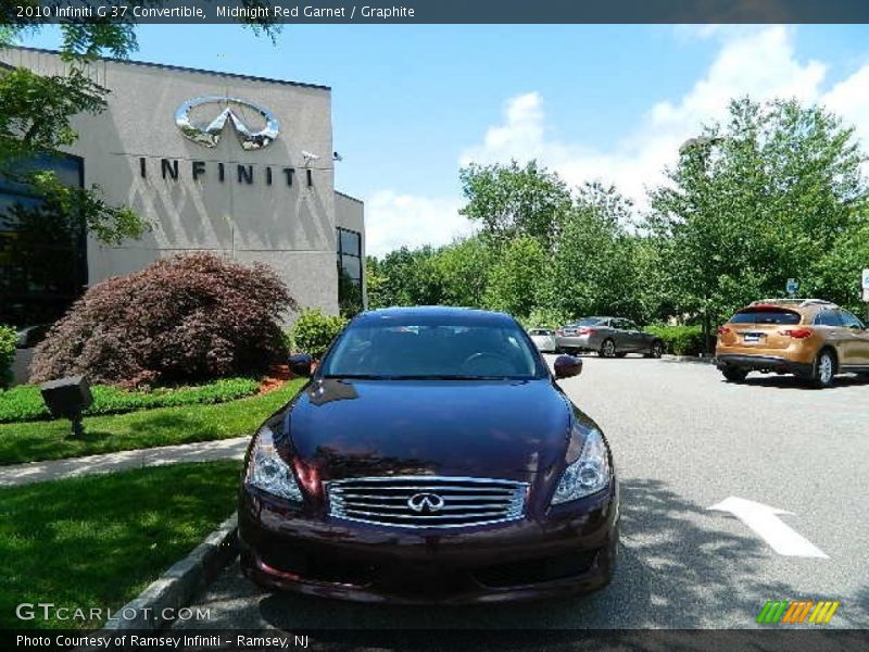 Midnight Red Garnet / Graphite 2010 Infiniti G 37 Convertible