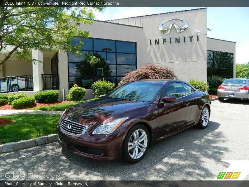 Midnight Red Garnet / Graphite 2010 Infiniti G 37 Convertible