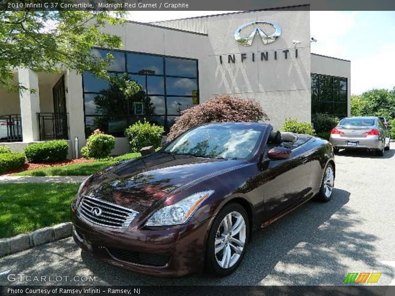 Midnight Red Garnet / Graphite 2010 Infiniti G 37 Convertible