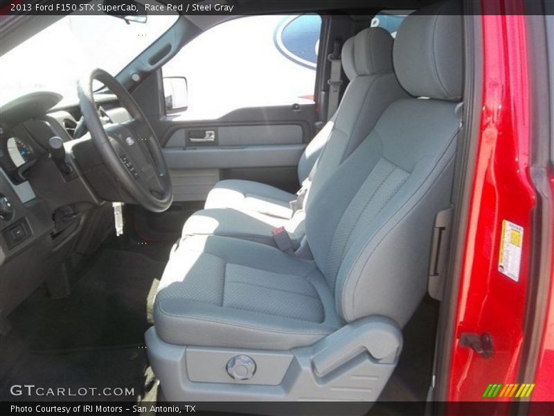 Race Red / Steel Gray 2013 Ford F150 STX SuperCab