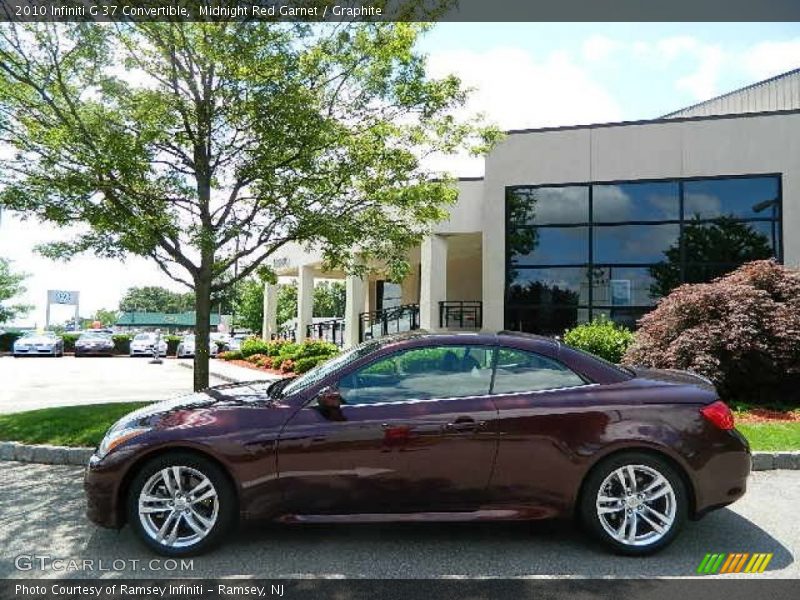 Midnight Red Garnet / Graphite 2010 Infiniti G 37 Convertible