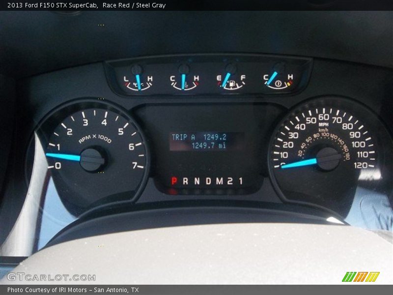 Race Red / Steel Gray 2013 Ford F150 STX SuperCab