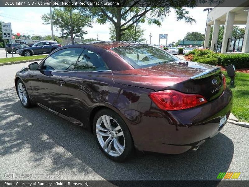 Midnight Red Garnet / Graphite 2010 Infiniti G 37 Convertible