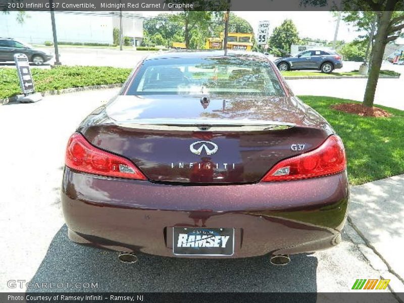 Midnight Red Garnet / Graphite 2010 Infiniti G 37 Convertible