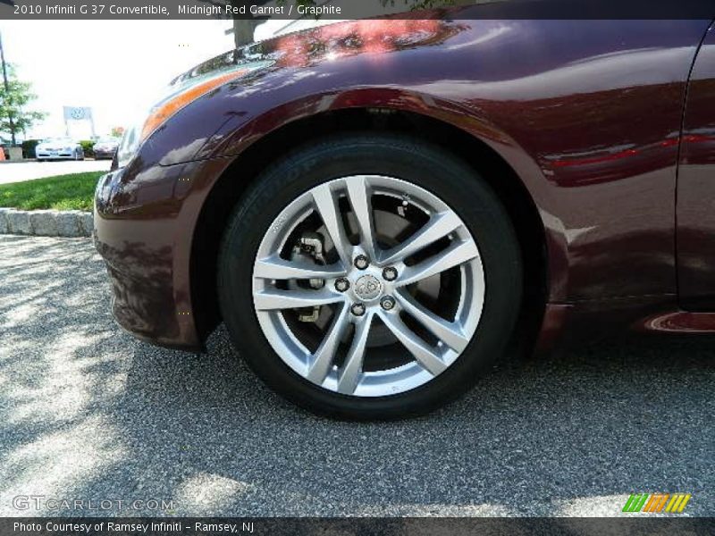 Midnight Red Garnet / Graphite 2010 Infiniti G 37 Convertible