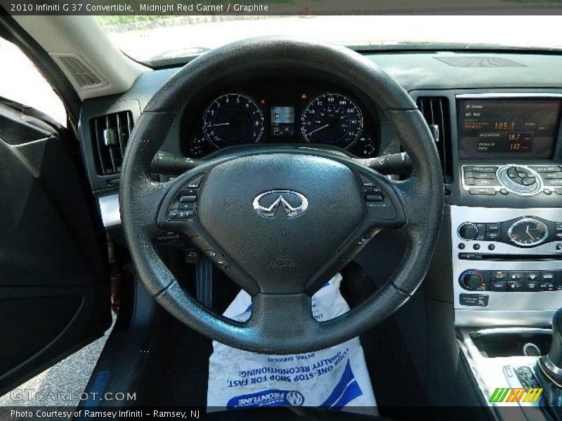 Midnight Red Garnet / Graphite 2010 Infiniti G 37 Convertible