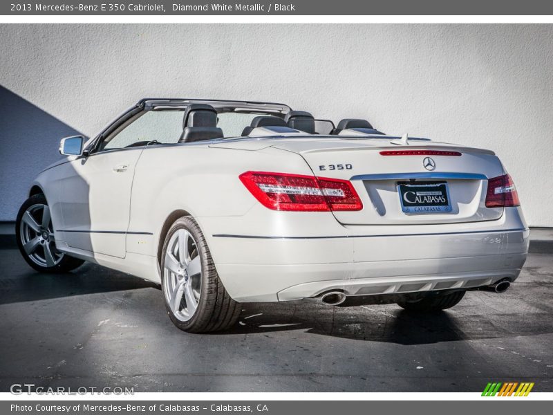 Diamond White Metallic / Black 2013 Mercedes-Benz E 350 Cabriolet